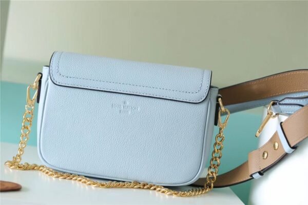 LV Lockme Tender Light Blue For Women, Women¡¯s Handbags, Shoulder And Crossbody Bags 7.5in/19cm LV