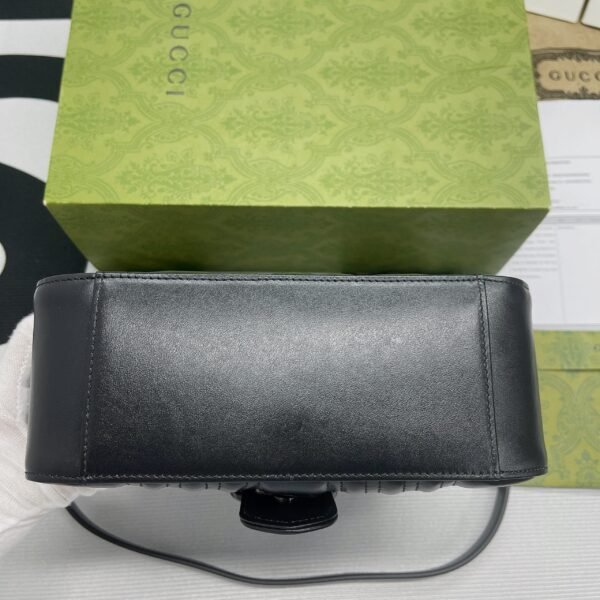 gg Marmont Mini Top Handle Bag Black For Women, Women’s Bags 8.3in/21cm gg ?