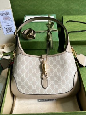 gg Jackie 1961 Small gg Shoulder Bag Beige For Women, Women’s Bags 11in/28cm gg ?678843 UULAG 9682