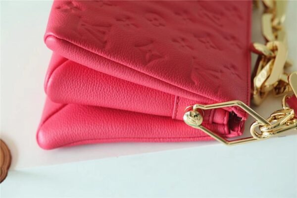 LV Coussin BB Grain Fluo Pink For Women, Women¡¯s Bags, Shoulder And Crossbody Bags 8.3in/21cm LV M20750