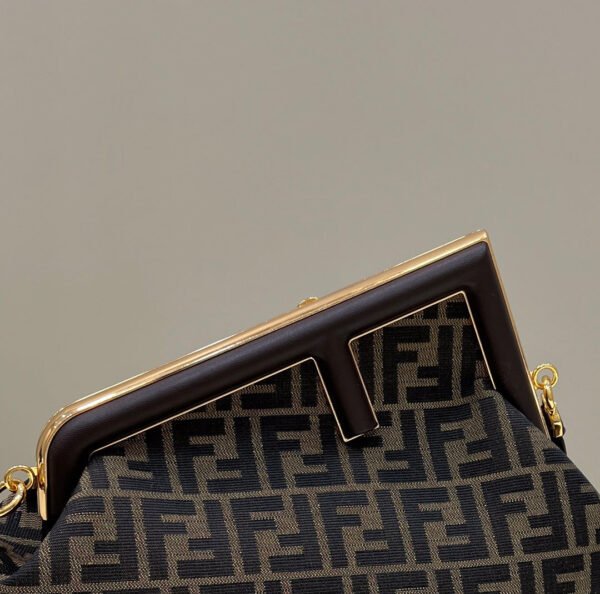 FI First Small Brown Canvas For Women, HandBags, Shoulder And Crossbody Bags 10.2in/26cm FF 8BP129