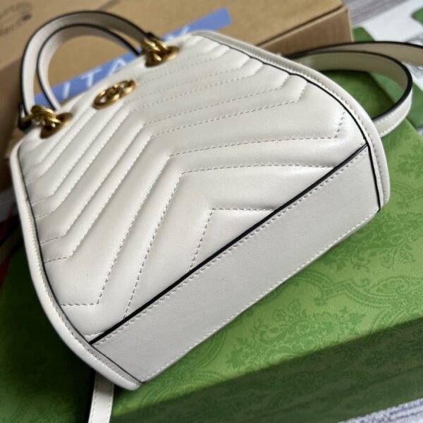 gg Marmont Matelasse Mini Bag White For Women, Women’s Bags 7.5in/19cm gg ?696123 DTDHT 9022