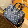 LV Speedy Bandouliere 25 Monogram Denim Jacquard Navy Blue For Women, WoHandbags 9.8in/25cm LV M59609