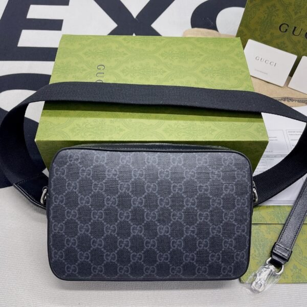 gg Shoulder Bag With Interlocking G Black gg Supreme Canvas For Women? 9.6in/24.5cm gg 703468 92THF 1000
