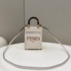FI Sunshine Shopper White Mini Bag For Woman 13cm/5in
