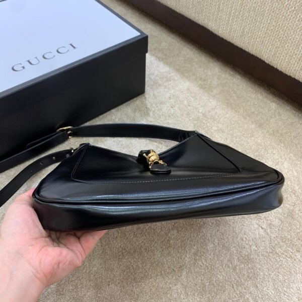 gg Jackie 1961 Small Shoulder Bag Black For Women 10.8in/27.4cm gg ?636709 10O0G 1000