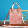 LV Petit Sac Plat Monogram Empreinte Pink For Women, Women¡¯s Handbags, Shoulder And Crossbody Bags 5.5in/14cm LV M80449
