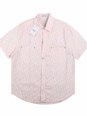 Dior Monogram Shirt (Pink/White)