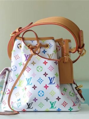 LV Noe BB Monogram Monogram Multicolore White For Women,  Shoulder And Crossbody Bags 13.4in/34cm LV