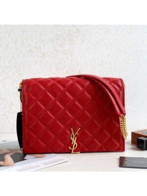 YSSL Becky Small Shoulder Bag Red For Women 10.5in/27cm YSL