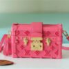 LV Petite Malle Tufted Fluo Pink For Women,  Shoulder And Crossbody Bags 7.9in/20cm LV M20745