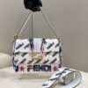 FI x FILA Mania Beaded Baguette Multicolour Bag For Woman 26cm/10in