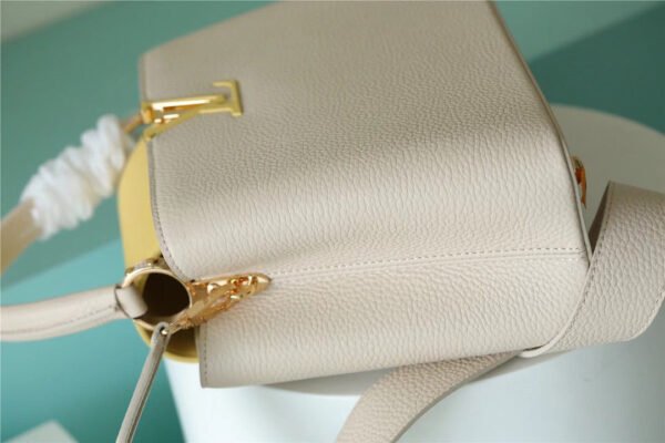 deda337a LV Capucines BB Taurillon Creme Beige/ Plume Yellow Berlingot For Women, Women’s Bags, Shoulder And Crossbody Bags 10.6in/27cm LV