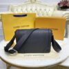 dff79c0d LV New Flap Messenger Bag Taiga Black For Men, Bags, Shoulder And Crossbody Bags 11.1in/28.3cm LV M30807