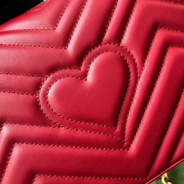 gg Marmont Mini Top Handle Bag Red For Women, Women’s Bags 8.3in/21cm gg ?