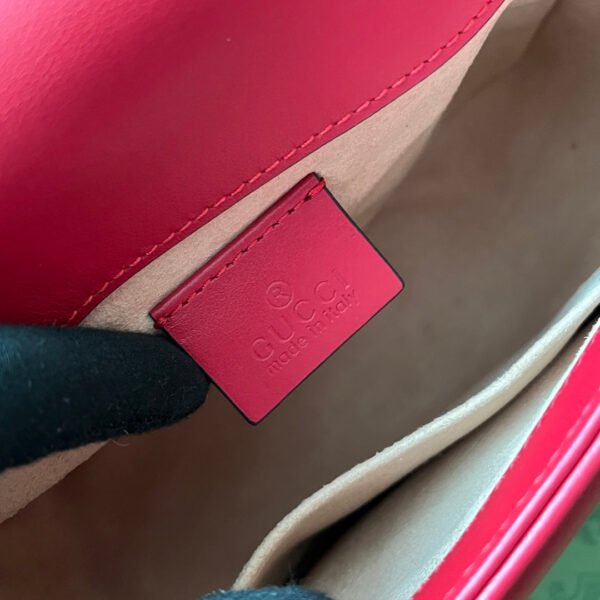 gg Marmont Mini Top Handle Bag Red For Women, Women’s Bags 8.3in/21cm gg ?