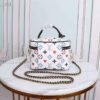 LV Vanity PM Bag Game On Monogram Canvas White By Nicolas Ghesquiere For Women, Women¡¯s Handbags, Shoulder And Crossbody 7.5in/19cm LV M57458