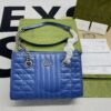 gg Marmont Medium Matelasse Tote Blue For Women, Women’s Bags 13.6in/34cm gg ??675796 UM8BF 4340