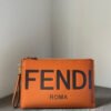 FI Flat Pouch Brown Large Pouch Bag For Woman 34cm/13in 8N0178AC9LF0QVK