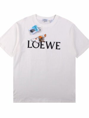 Loewe T-Shirt with Logo and Graphic Design