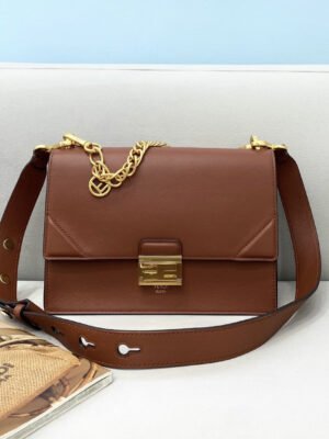 FI Kan U Small Brown Bag For Woman 25cm/9.5in
