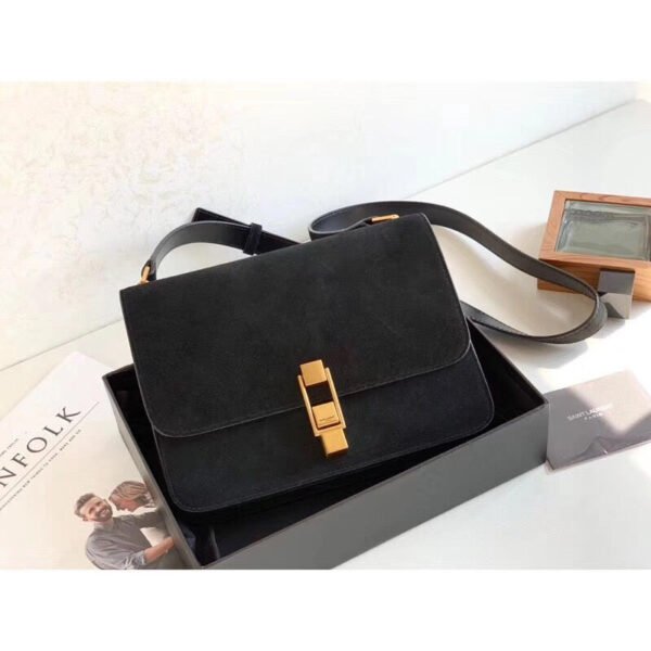 YSSL?Le Carre Satchel Black For Women 9in/23cm YSL