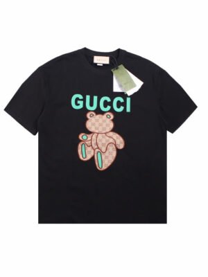 Gucci Teddy Bear Print T-Shirt - Black
