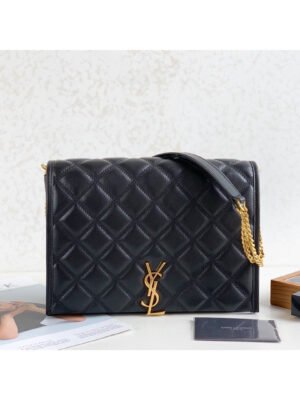 YSSL Becky Small Shoulder Bag Black For Women 10.5in/27cm YSL P00420101