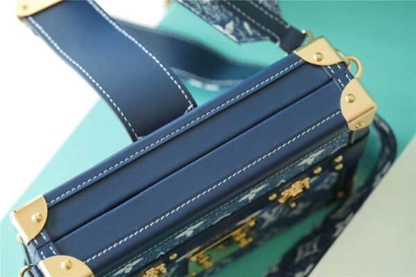 e2b7f960 LV Petite Malle Jacquard Since 1854 Blue For Women, Women¡¯s Handbags, Shoulder Bags And Crossbody Bags 7.5in/19cm LV?