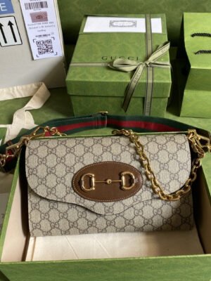 gg Horsebit 1955 Small Bag Beige For Women 10.2in/26cm gg