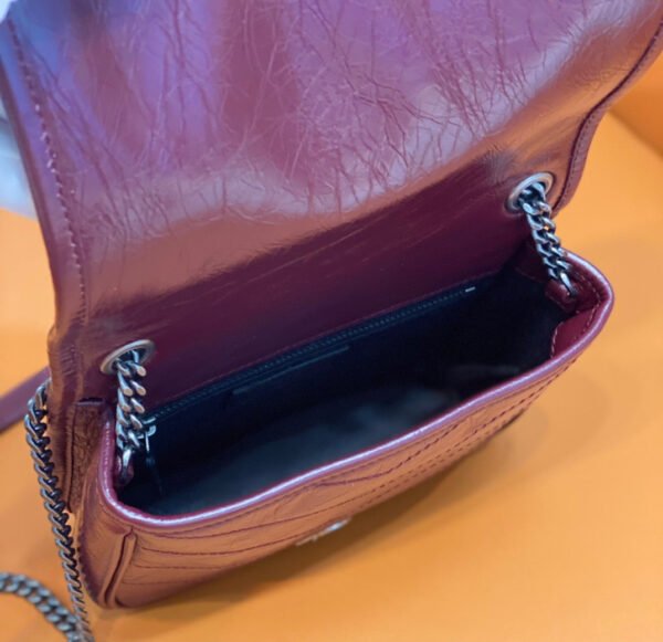 e2f77207 YSSL Niki Wallets On Chain Burgundy For Women 7.5in/19cm