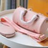 LV Papillon BB Monogram Empreinte Bouton De Rose Pink For Women, Women¡¯s Handbags, Shoulder And Crossbody Bags 7.9in/20cm LV M45707