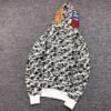 BAPE ABC CAMO SHARK FULL ZIP HOODIE GREY
