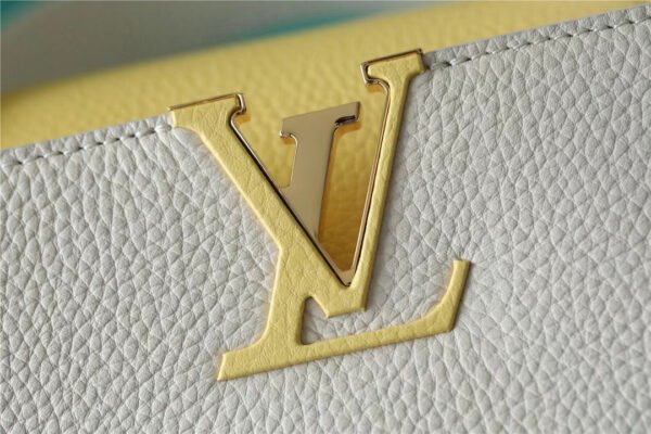 e43fedf9 LV Capucines BB Taurillon Creme Beige/ Plume Yellow Berlingot For Women, Women’s Bags, Shoulder And Crossbody Bags 10.6in/27cm LV