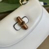 gg Bamboo 1947 Small Top Handle Bag White For Women 8.3in/21cm gg 675797 10ODT 8454