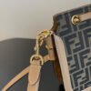 FI Touch Brown FF Fabric Bag For Woman 19cm/7.5in 8BT349AGY6F1FSM