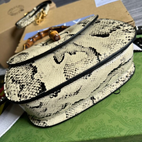 gg Bamboo 1947 Medium  Top Handle Bag Natural For Women, Women¡¯s Bags 10.2in/26cm gg 679632 L4RET 8887