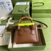 gg Diana Mini Tote Bag Brown For Women  8in/20cm gg 702732 U3ZDT 2185