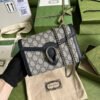 gg Dionysus gg Chain Wallet Beige And Blue Supreme Canvas For Women 8in/20cm 401231 K9GSN 4075
