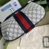 gg Ophidia gg Small Shoulder Bag Beige And Blue gg Supreme Canvas For Women 12in/30cm 598125 2ZGMN 4076
