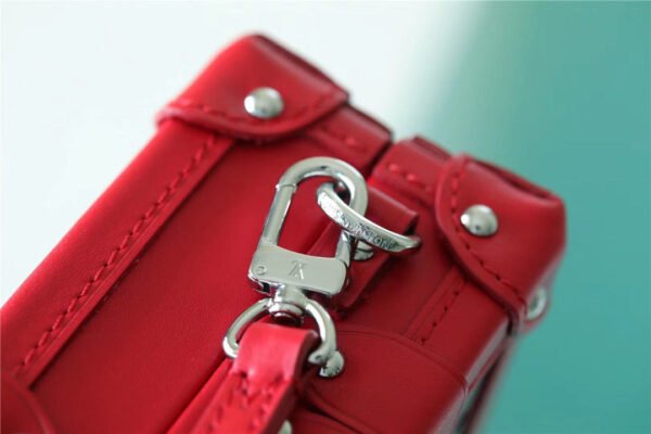 LV Petite Malle Monogram Red For Women, Women¡¯s Handbags, Shoulder And Crossbody Bags 7.9in/20cm LV?