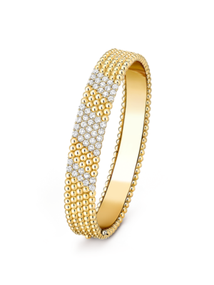 18K Perl¨¦e 5 Rows Diamond Bracelet