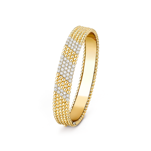 18K Perl¨¦e 5 Rows Diamond Bracelet
