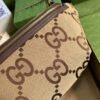 gg Jumbo gg Belt Bag Camel And Ebony Jumbo gg Canvas For Women? 15.3in/39cm gg 696031 UKMDG 2570