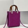 FI Mini Sunshine Shopper Purple For Women, Handbags, Shoulder And CrossBody Bags 7.1in/18cm FF 8BS051