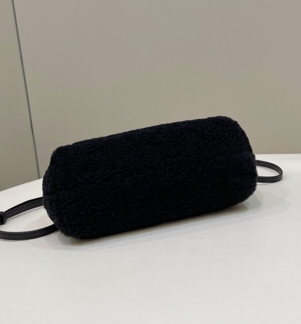 FI First Small Black Mink Bag For Woman 26cm/10in