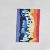 Balenciaga White T-Shirt with Mountain Graphic