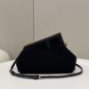FI First Small Black Mink Bag For Woman 26cm/10in