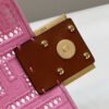 FI Baguette Pink with Embroidery Small Bag For Woman 21cm/8in