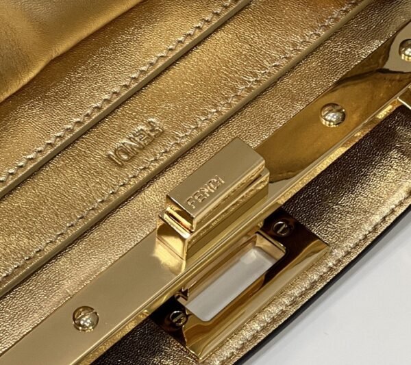 FI Peekaboo Medium Gold Bag For Woman 33cm/13in